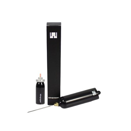 Winepopper Lite Plástico Preto – Saca-Rolhas a Gás Eficiente