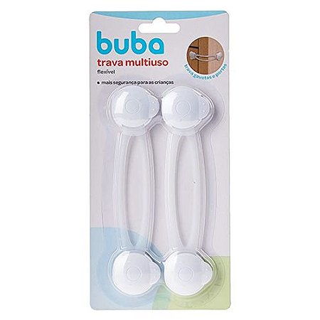 Trava Flexível Gavetas Portas Multiuso Bebês Buba 16cm