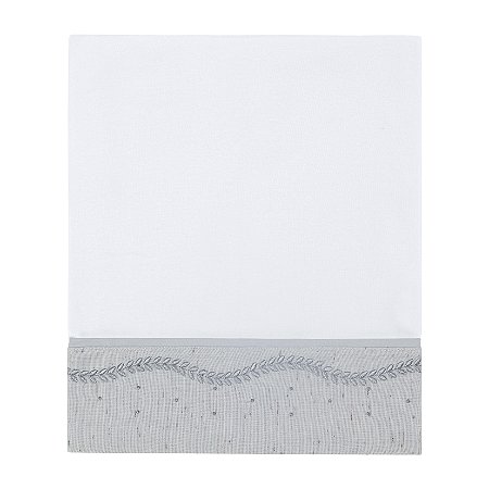 Cueiro Em Malha Dupla Penteada Linho Premium Cinza Batistela