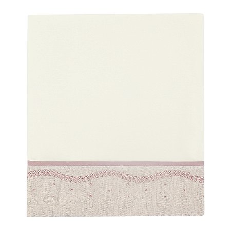 Cueiro Em Malha Dupla Penteada Linho Premium Rosê Batistela