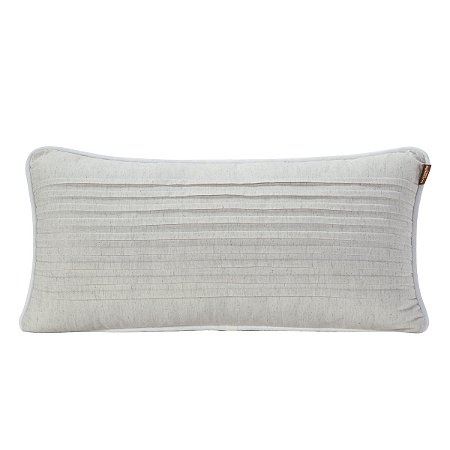 Almofada Drapeada Em Linho 55 X 25 cm Bege Batistela Baby