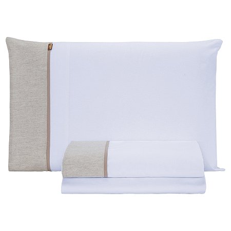 Jogo De Lençol Em Linho Rosê 3Pçs Menina Bebê Batistela Baby