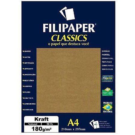 Papel Kraft 180g 20 Folhas