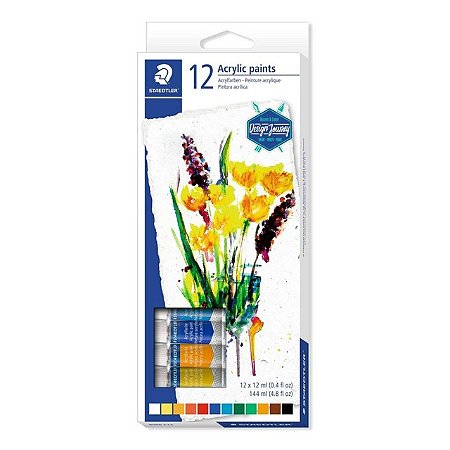 Tinta Acrilica Staedtler 12 Cores