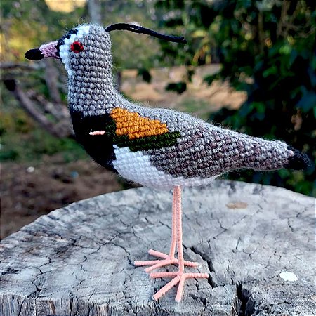 Quero-quero - miniatura Pássaros Caparaó ponto-cruz