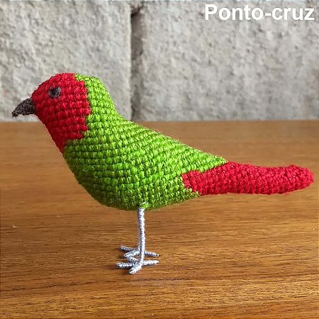 Bicolor - miniatura Pássaros Caparaó ponto-cruz