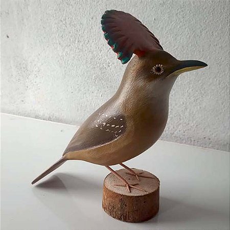 Maria-leque-do-sudeste - Miniatura madeira Valdeir José