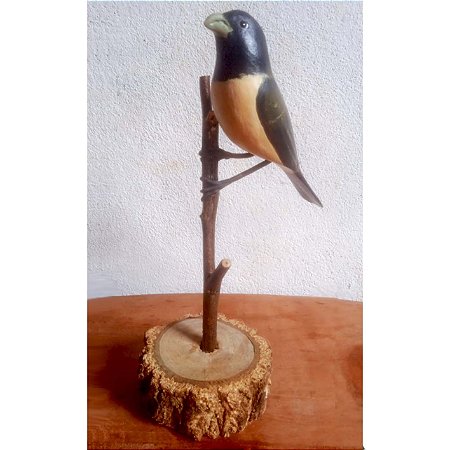 Baiano - Miniatura em madeira Valdeir José
