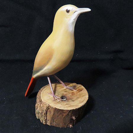 João-de-barro 1 - Miniatura em madeira Valdeir José