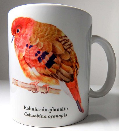 Rolinha-do-Planalto - caneca de porcelana Cris Gardim