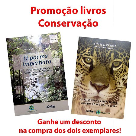 Promoção livros Um Naturalista e Outros Animais e O Poema Imperfeito