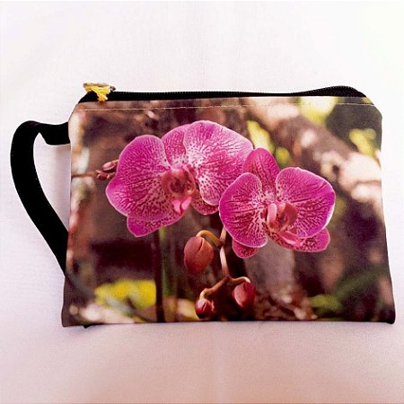 Orquídea 1 - Carteira de pano Ana Gadini
