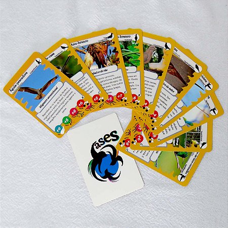 Ases 1 - jogo de cartas com aves da Mata Atlântica