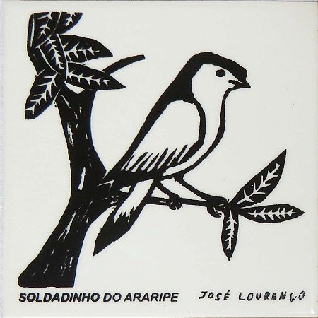 Soldadinho-do-araripe - Xilogravura sobre cerâmica José Lourenço