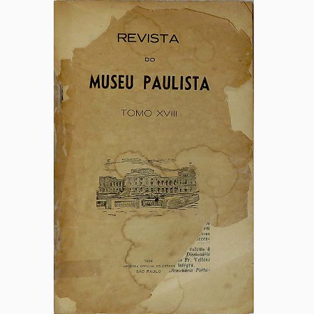 Revista do Museu Paulista, tomo XVIII - USADO