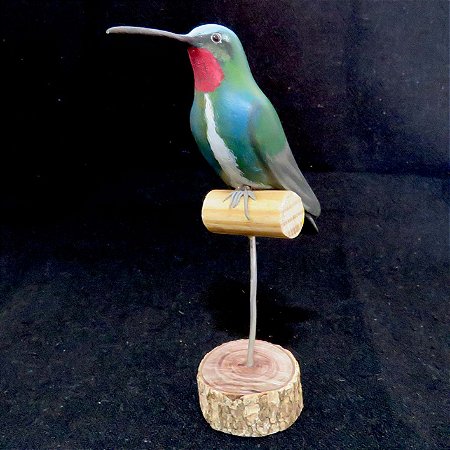 Beija-flor-rubi - Miniatura madeira Valdeir José
