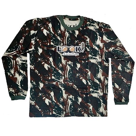 Camuflada manga  longa - Camiseta Look!