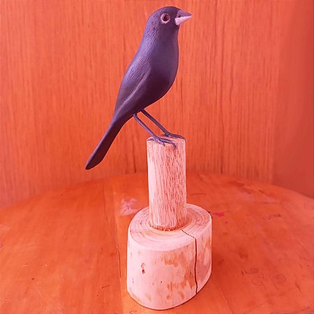 Tiziu - Miniatura madeira Valdeir José