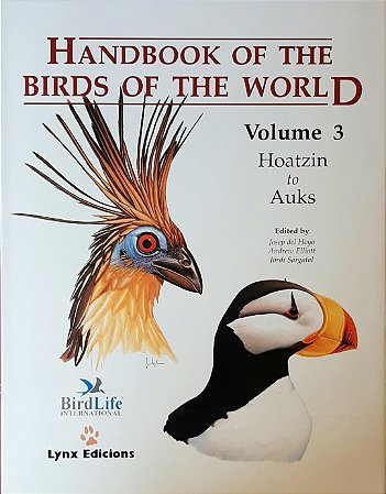 Handbook of the Birds of the World Vol.3 Hoatzin to Auks - USADO