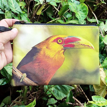 Araçari-banana - Carteira de pano Ana Gadini