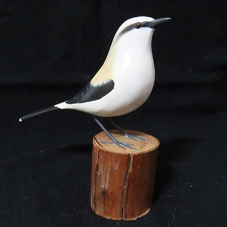 Lavadeira-mascarada - Miniatura madeira Valdeir José