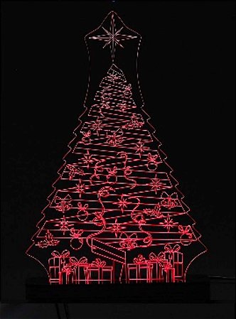 Árvore de Natal 1 - Luminária Acrílico e Led