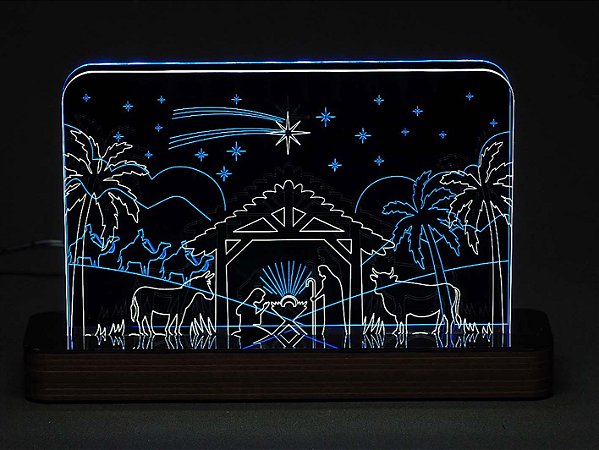 Presépio 2 - Luminária Acrílico e Led