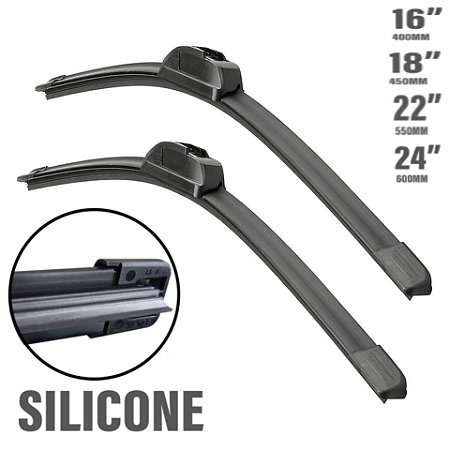 PAR DE PALHETAS DE SILICONE 1º LINHA TAM. 16", 18", 22" ou 24"