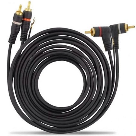 CABO RCA AUTOMOTIVO 4MM C/ TERRA - 5M