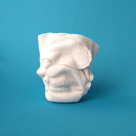 Contorno em melton Recém Nascido -Branco