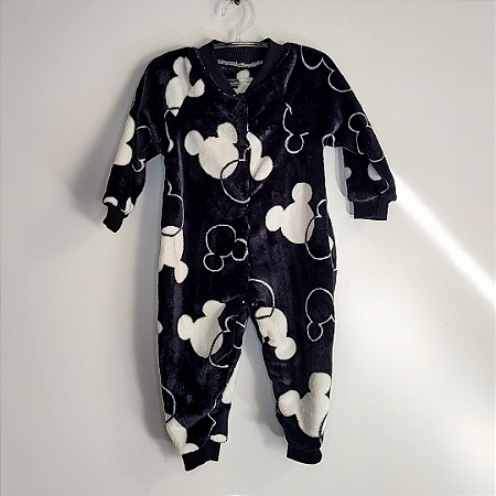 Macacão Bebê Manga Longa Mickey