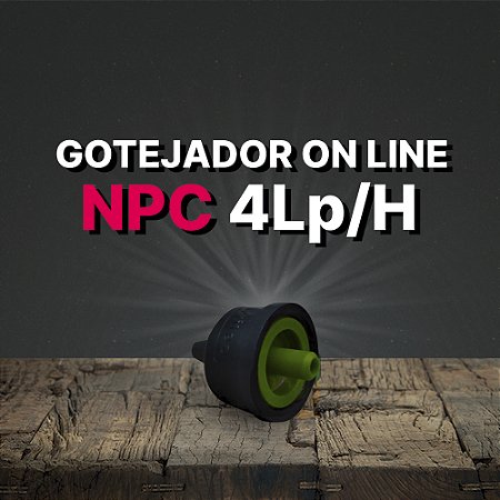 GOTEJADOR ON LINE NPC 4 L/H - VERDE
