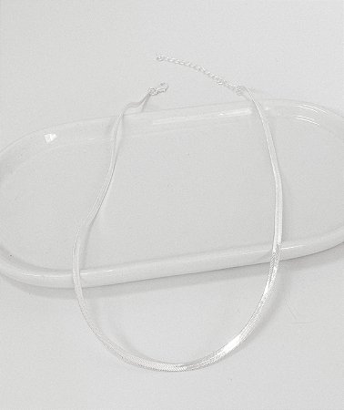 Choker fita fina
