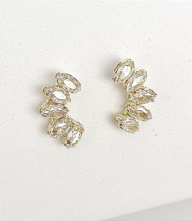 Earcuff navetes dourado