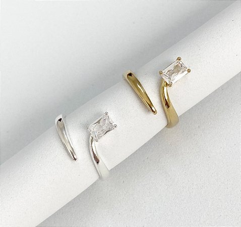 Anel snake pedra ajustável