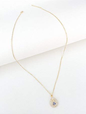 Colar Nossa Senhora zircônias