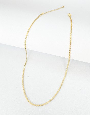 Choker bolinhas achatadas