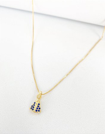 Colar Nossa Senhora Azul