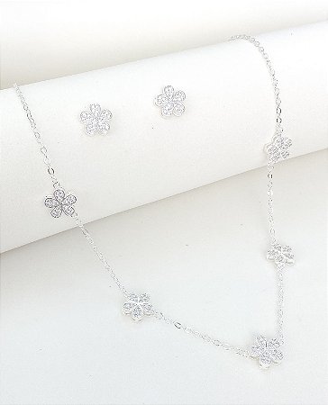 Conjunto flor luxo