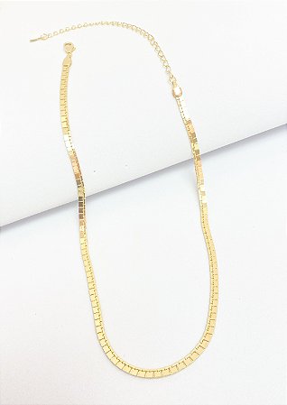 Choker Fita Escama Luxo