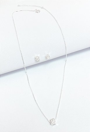 Conjunto Zircônias Cristais