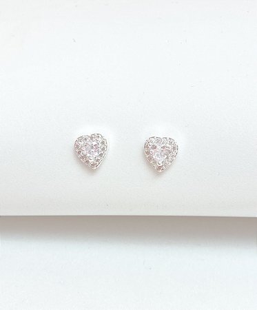 Brinco Coração Luxo Mini