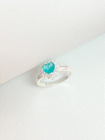 Anel coração tiffany