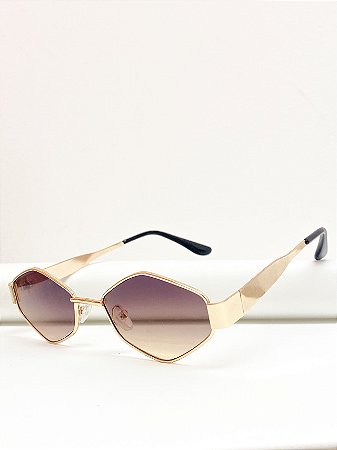 Óculos Hexagonal Degrade