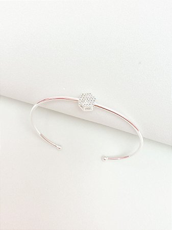 Bracelete delicado zircônias