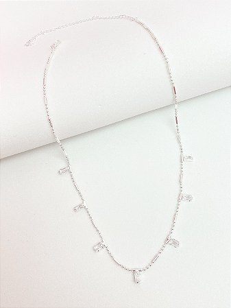 Gargantilha zircônias