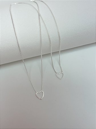 Escapulário coração vazado