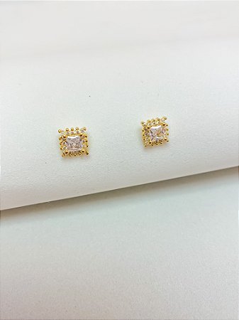 Brinco Quadrado Princesa