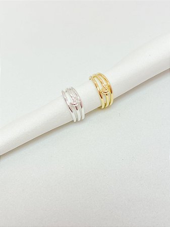 Anel Triplo Nó Ajustável