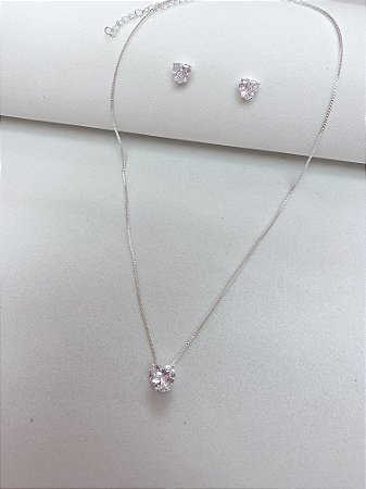 Conjunto coração ponto de luz